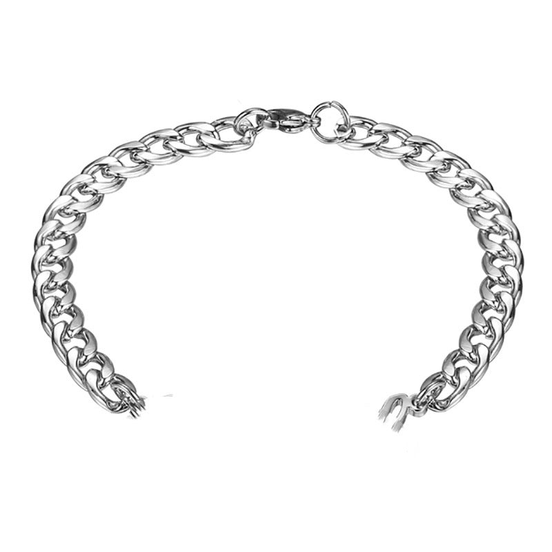 Personalized Stainless Steel Letters Men's Bracelet