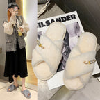 New Cross Cotton Slippers Home Casual Floor Slippers