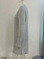 Tailored Solid Color Pit Stripe Vest Skirt For Women's Clothing